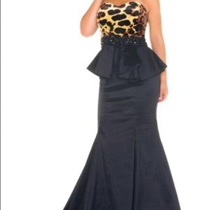 Mac Duggal leopard gown